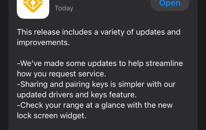 Rivian App 2.8.0 available --  lock screen widget & more