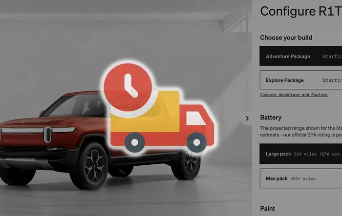 Estimated Time of Delivery feature coming to Rivian configuration tool