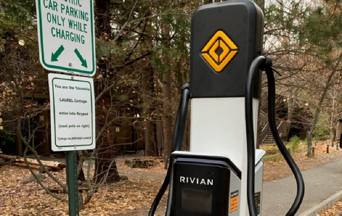 Rivian Waypoint Chargers spotted in Yosemite