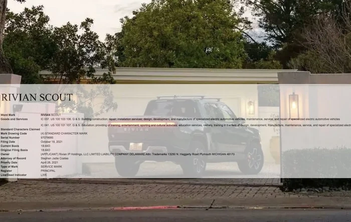 RIVIAN SCOUT trademarked for mobile service repair program / vehicles?