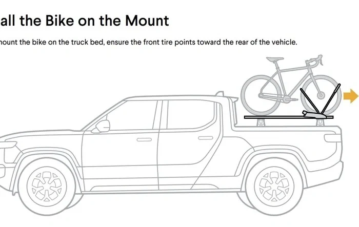 Can your bike be mounted over the R1T bed? [Bike Fitment Guide]