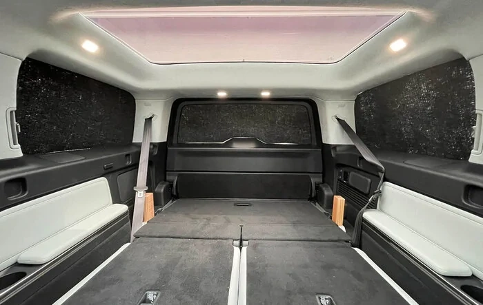 Made DIY black-out window shades for camping in my R1S.