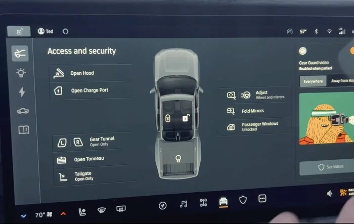 Rivian R1T UI (User Interface) Intro by Owner - VIDEO