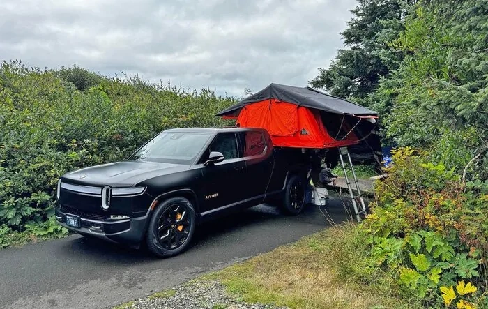 First camping trip with Tepui Kukenam XL Ruggedized SKY 4 Tent on R1T