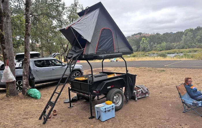 SW Portland to Whistlers Bend with our custom camping trailer