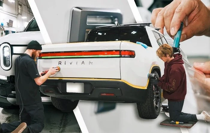 Rivian R1T Gets Ceramic Coating, Window Tint, And PPF