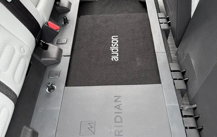 Audison Prima Box w/ Amp 22 R1T Installed under rear seats