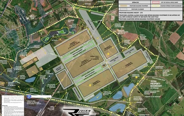 ? Rivian’s Georgia Plant Site Plan Revealed - Includes Trail & Test Track, Delivery Center, 144 Chargers