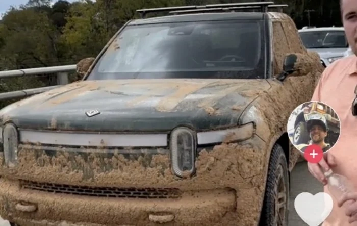 Submerged in Mud Rivian R1T Survives Flood in Hurricane Helene!