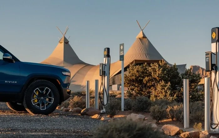 Rivian partners with Under Canvas to bring EV charging to luxury campsites
