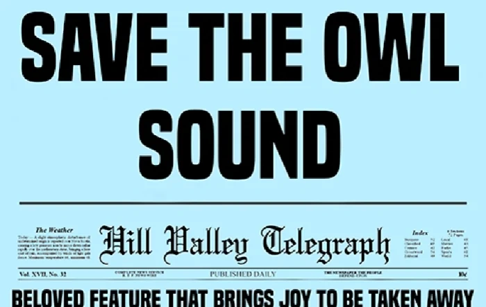 Wassym says “We will save the owl”! -- Owl sound returning in future software update