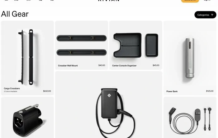 New Items in Gear Shop: Power Bank (+ Hand Warmer), Dark Crossbars, Center Console Organizer
