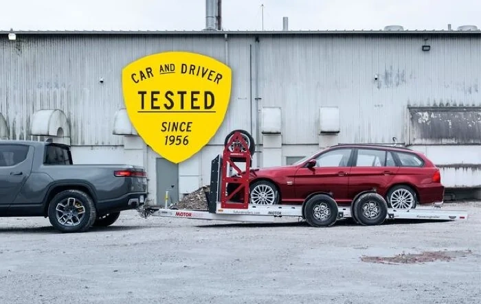 Car and Driver: How Well Does the Rivian R1T Tow 5650 Lbs? - Range Results