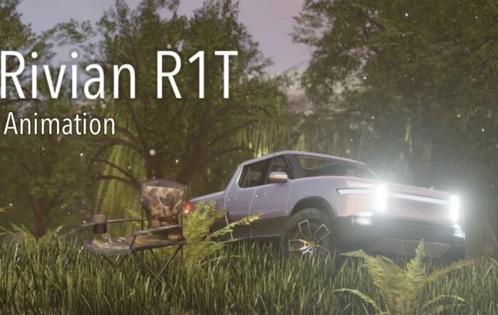 Cute Anime: Adventures of the new Rivian R1T Blender Animations By Landon Fernald