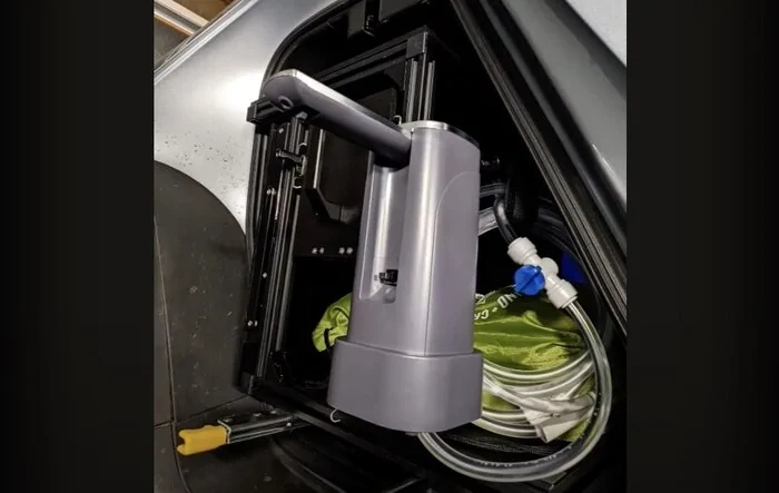 Fresh water system installed in my gear tunnel