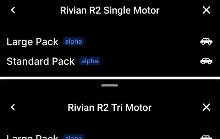 ABRP adds Rivian R2, R3 and R3X in Single, Dual, Tri Motor variants