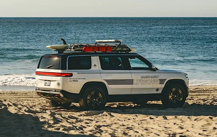 Rivian donates two R1S to Laguna Beach Marine Safety Fleet