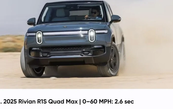 R1S takes #1, #3, #9 spots in Motortrend's Fastest SUV list