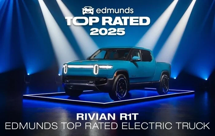 2025 Rivian R1T is Edmunds Top Rated Electric Truck 2025