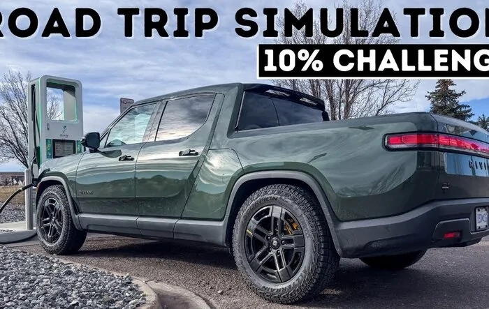 All Terrain Tires Barely Slow The Rivian R1T Max Pack - 10% Challenge Road Trip Simulation [by Out of Spec Testing]