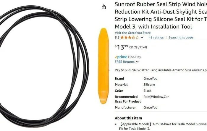 Dashboard Rattle - Solved using rubber seal strip