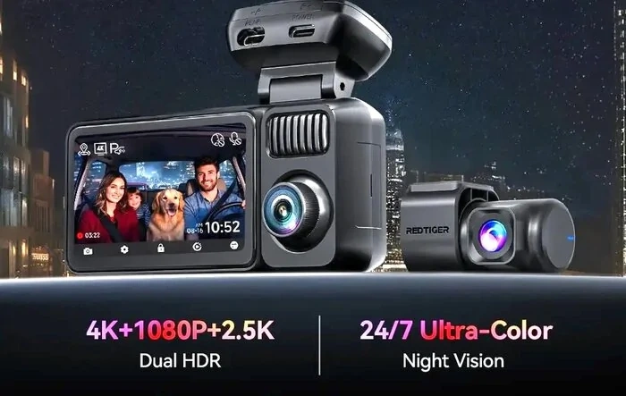 Redtiger F17 Elite Dash Cam is Here! See Colors in the Dark! Grab $140 Discount!