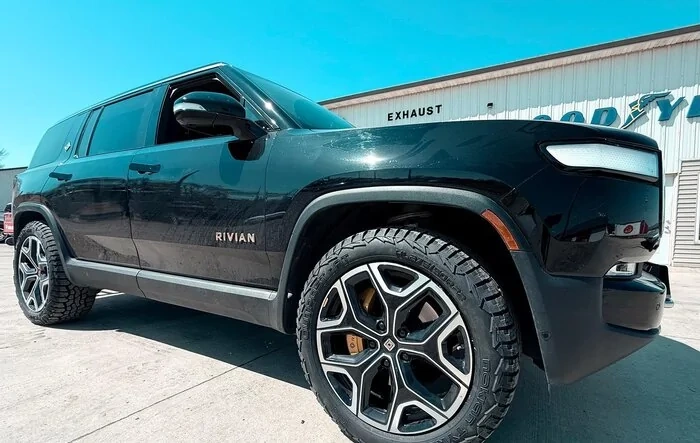 New shoes! Nokian Outpost Tires on Rivian 22" wheels