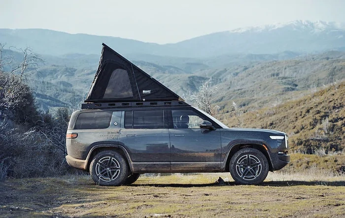 The Ultimate Rivian R1S Car Camping Guide: Mattress, iPad Mount, Projector, Storage, Racks, and More
