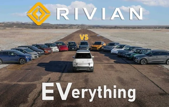 Out of Spec Reviews Rivian R1T vs EVerything | Drag Race