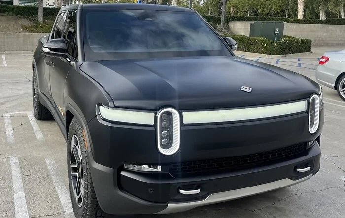 Matte Black Stealth PPF Rivian R1T Launch Edition