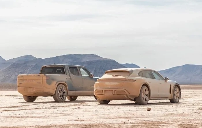 OutofSpec: Rivian vs Taycan in the Desert