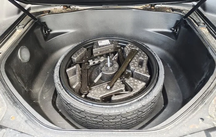 Space Saver Spare Tire Solution Fits in R1T!!