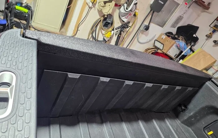 Applied XPEL protection film to R1T tailgate top trim