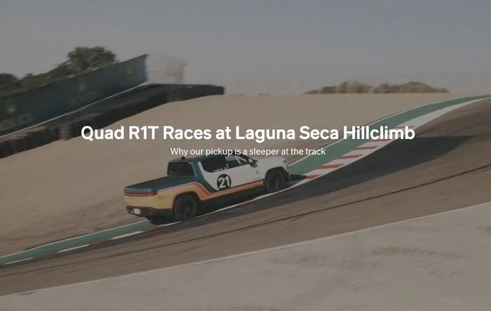 Rivian Story: Quad R1T Races at Laguna Seca Hillclimb - Why our pickup is a sleeper at the track