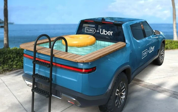 R1T Pool Truck Experience by Uber / Turo