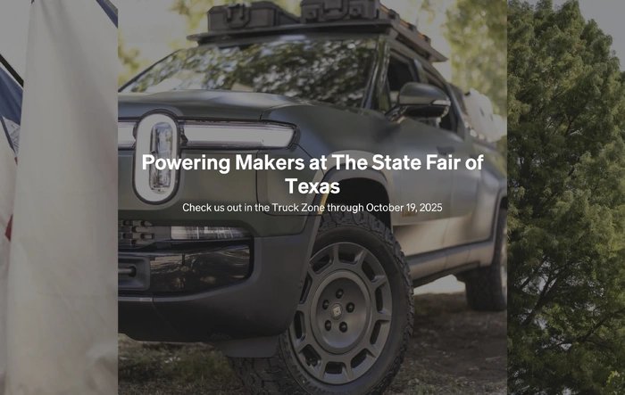Customized Upfitted Tri-Motor R1T will power artisans at Texas State Fair