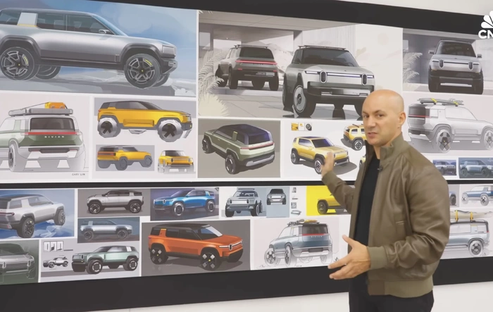 CNBC feature from Rivian Design Studio in Irvine, CA