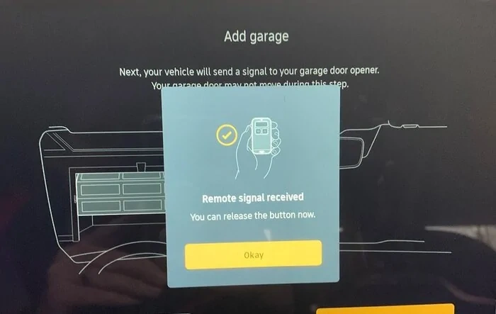 Garage door opener activated in OTA update
