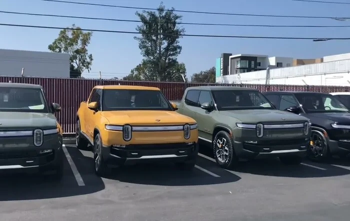 A Look Around Costa Mesa Rivian Service Center 5/1 - Showing All Production Colors