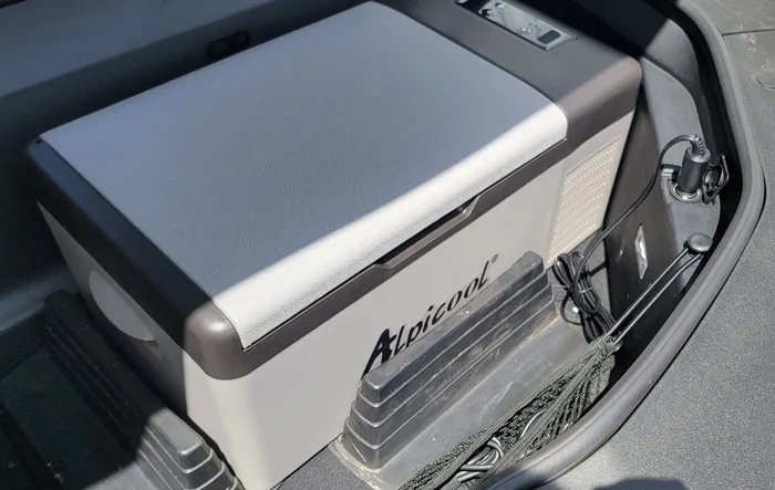 Electric Cooler that fits nicely in the R1T frunk