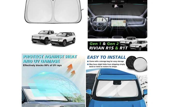 New Release from BestEvMod! Updated foldable windshield sunshade