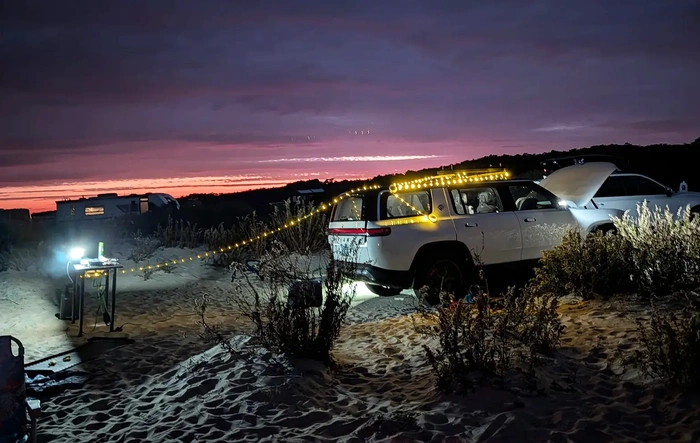 My First time Camping(ever) in my Rivian with the Mid-Atlantic Club on Assateage Island
