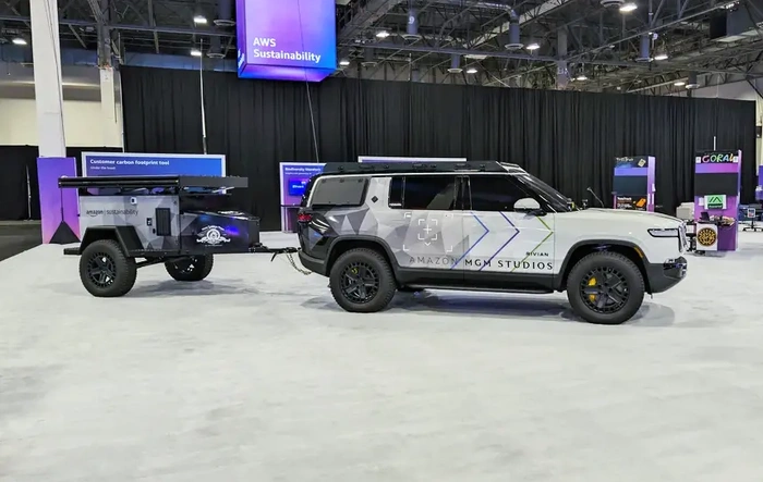Modified R1S upfit build (MGM remote film rig) at Amazon AWS re:invent