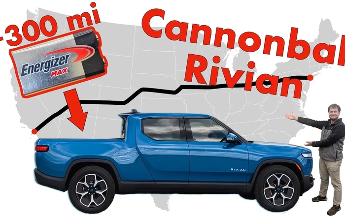Cannonball Run EV record attempt in a modified R1T