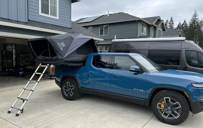 IKamper X-Cover 2.0 Mini RTT (roof top tent) on my R1T