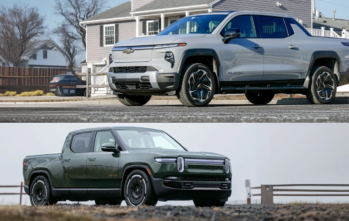 Rivian-friendly comparison with the Silverado EV: "I drove the Rivian R1T and Chevrolet Silverado EV for a week — here’s the winner"
