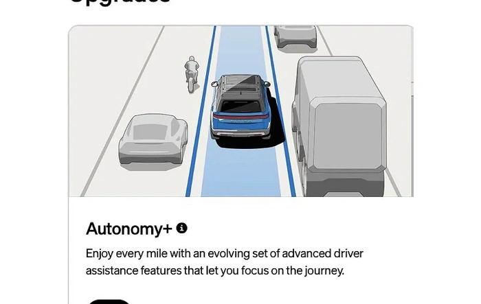 $2500 Autonomy+ one time purchase now an option on Rivian configurator
