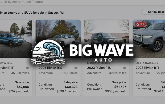 Pre-Owned Rivians & Search Service From Big Wave Auto
