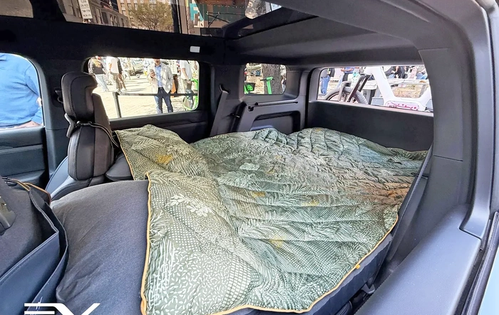 Live from Rivian Roadshow - R2 in Borealis & First Look at Sleeping Mattress w/ Fold Down Rear Seats + V2L Adapter