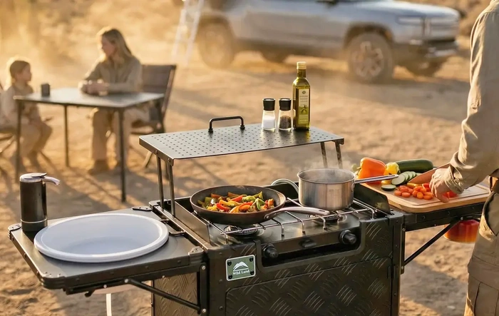 Kitchen Cruiser Pro: The Ultimate Cooking Setup for Your Rivian 🔥